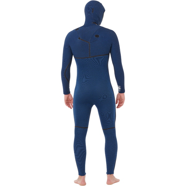 2026 Rip Curl Mens E-Bomb 5/4mm Zip Free Hooded Wetsuit 17IMFS -.. Black